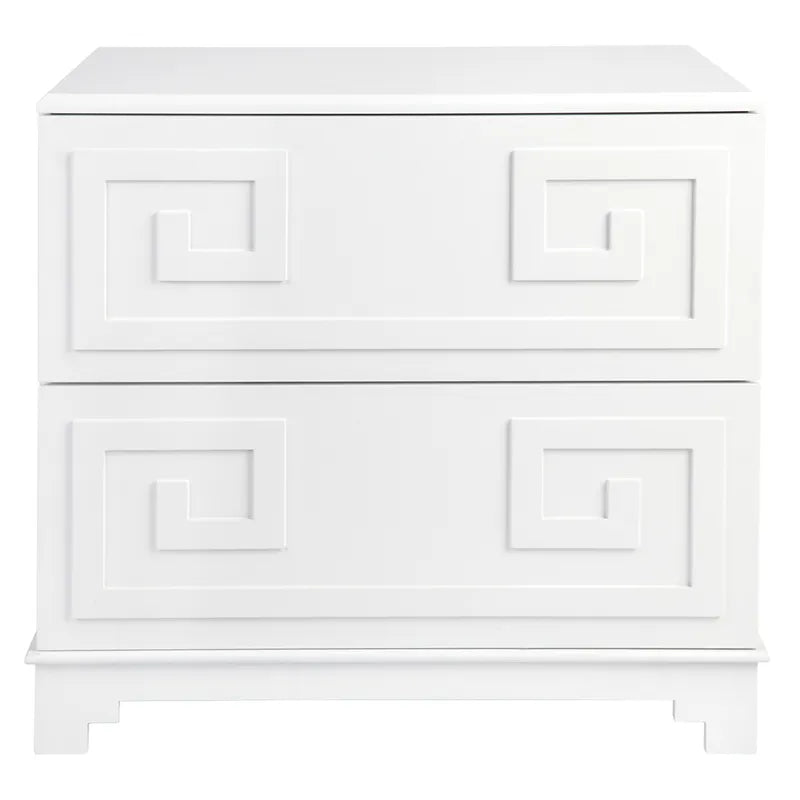 Greek Key Bedside Table