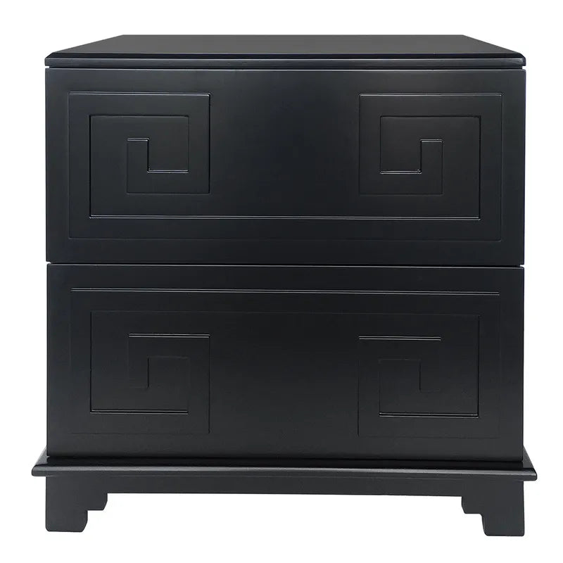 Greek Key Bedside Table