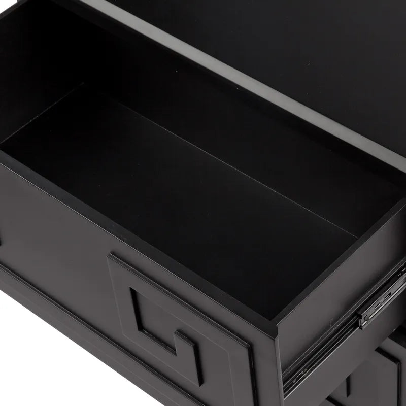Greek Key Bedside Table