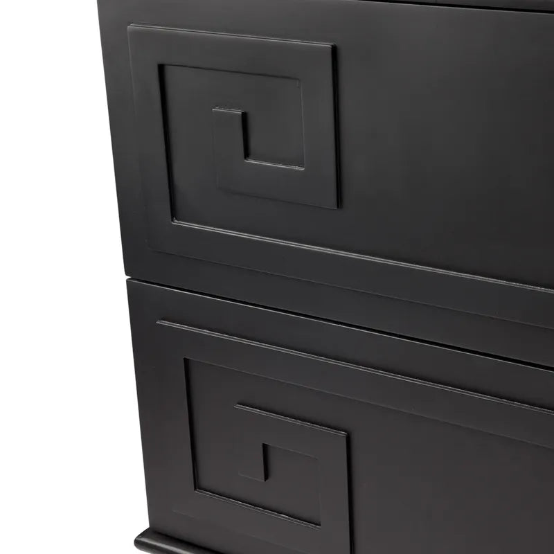 Greek Key Bedside Table