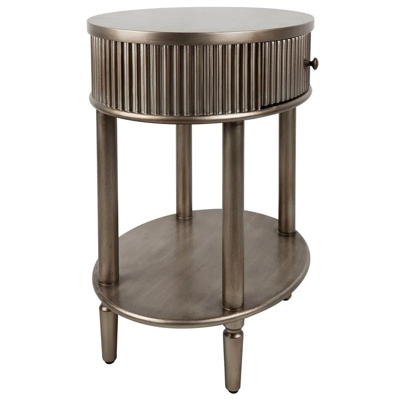 Arielle Oval Bedside Table