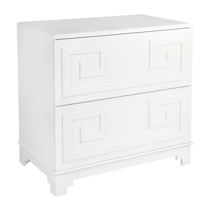 Greek Key Bedside Table
