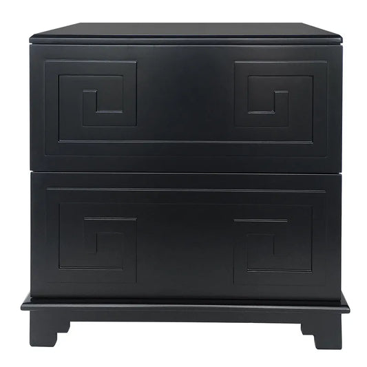 Greek Key Bedside Table