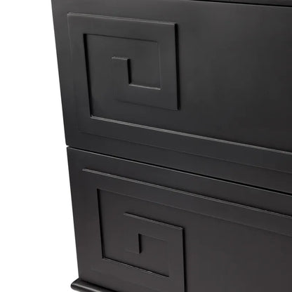 Greek Key Bedside Table
