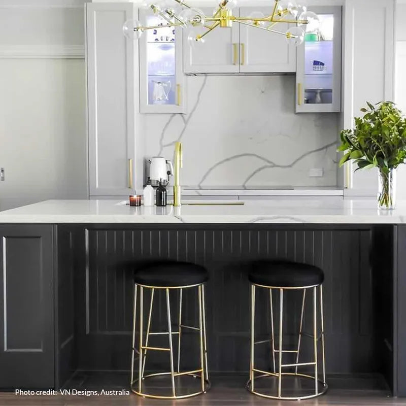 Aiden Steel Kitchen Stool