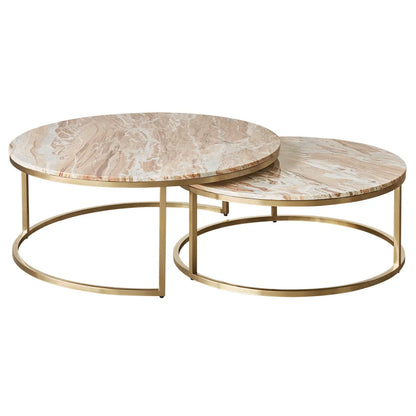 Chloe Stone Nesting Coffee Tables