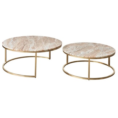 Chloe Stone Nesting Coffee Tables