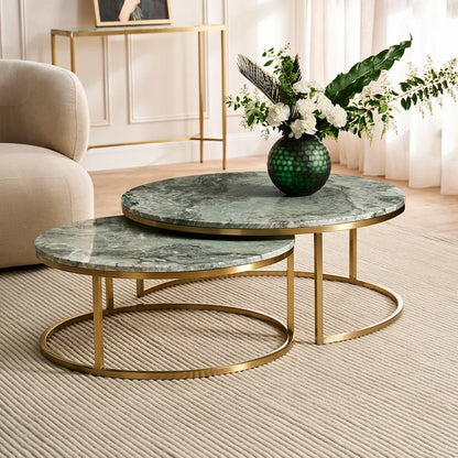 Chloe Stone Nesting Coffee Tables