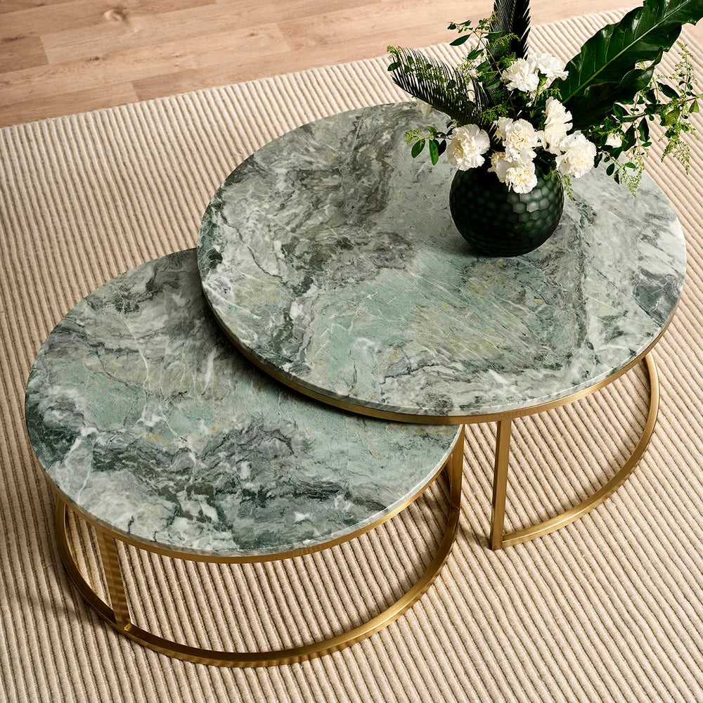 Chloe Stone Nesting Coffee Tables